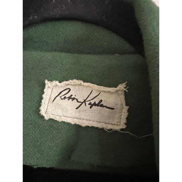 ROBIN KAPLAN Green Lagenlook Fairycore Whimsigoth Coat Jacket Shell Buttons - Picture 4 of 5